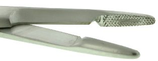 Olsen Hegar Needle Holder cross-serrated jaws